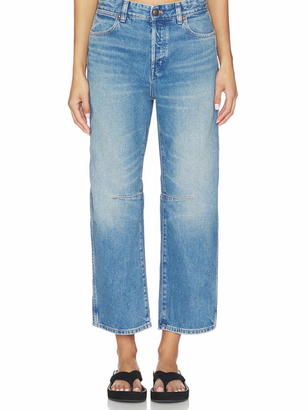 Madewell Darted Barrel Jeans in Retro Bright Wash  Size 27